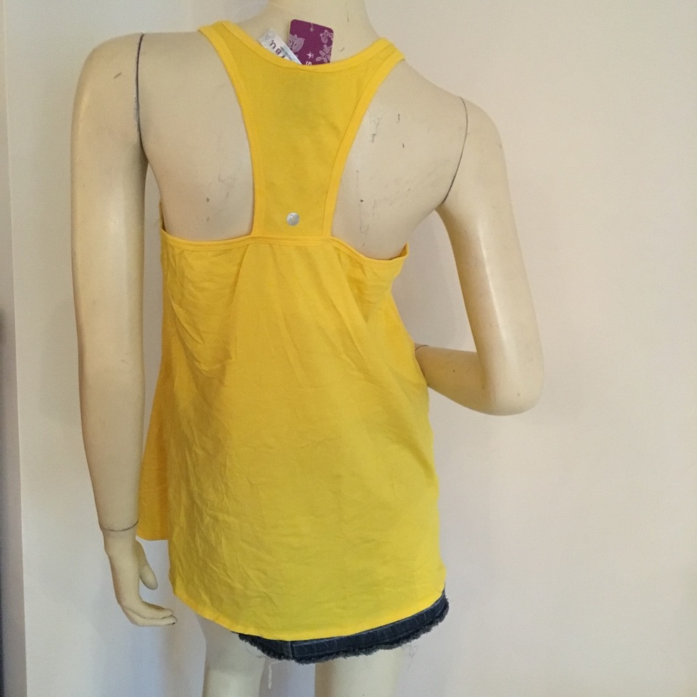 NWT Soybu yellow athletic tank top racerback